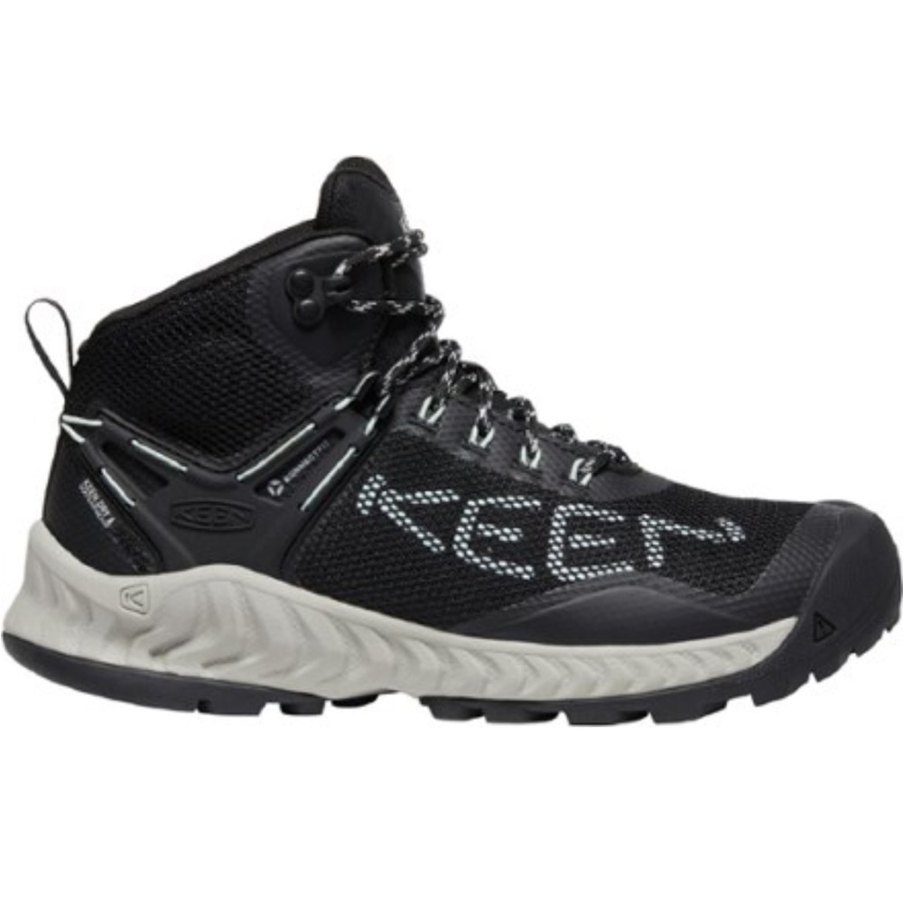 Keen Black and White Trail Mid-Height Hiking Shoes